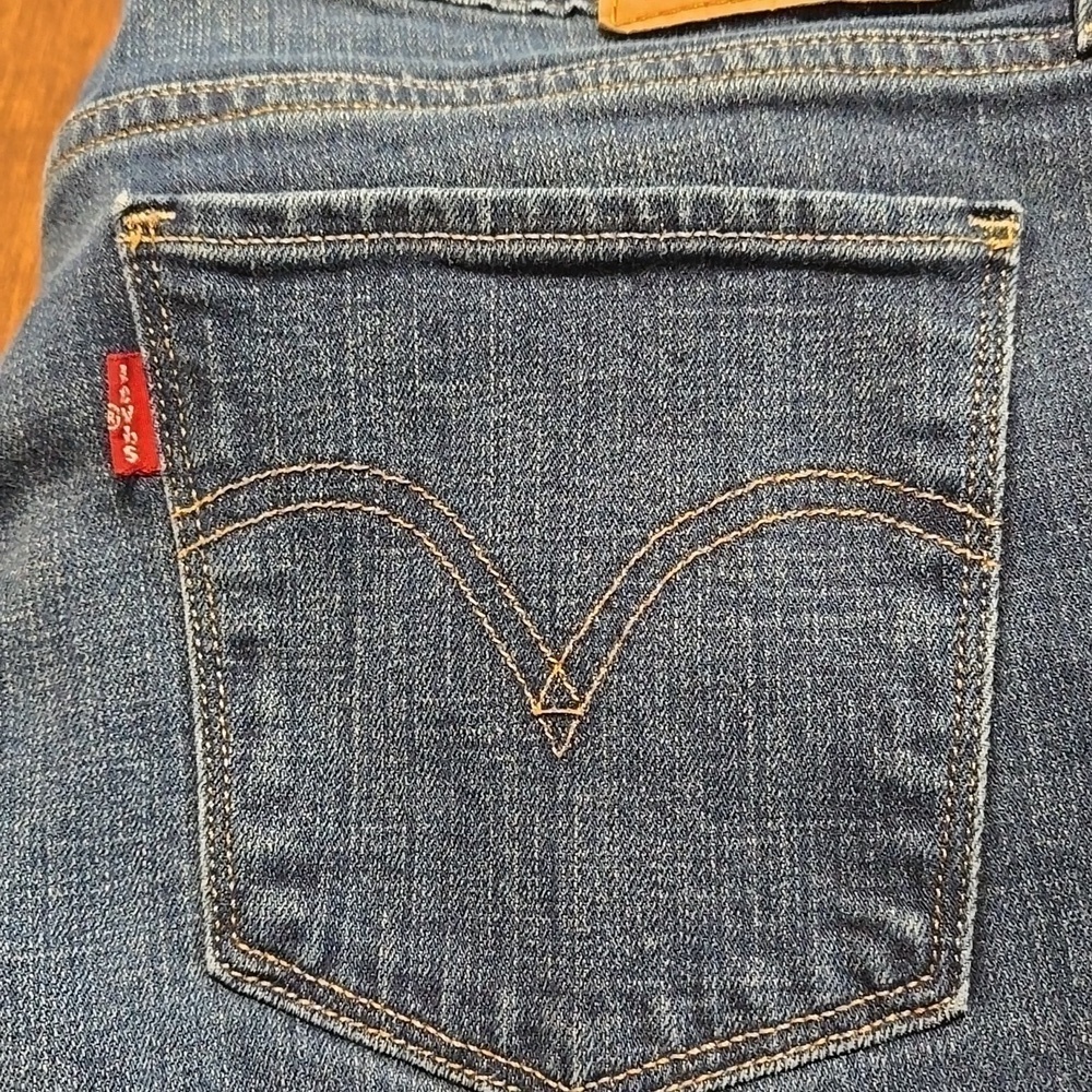LEVI'S 515 Bootcut Dark Wash Jeans Womens Size 12 - Picture 6 of 8
